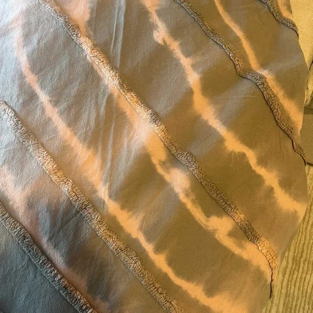 Urban Outfitters Pink and Gray Blanket